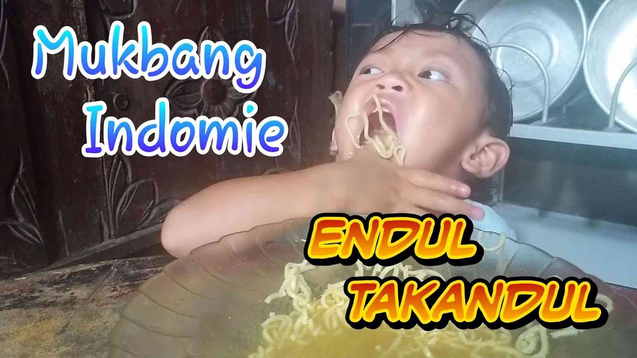 Mukbang mie indomie 1 piring penuh habis sendirian YouTube