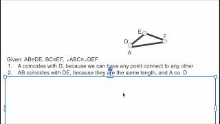 First ver: proposition 4 of Euclid's Elements