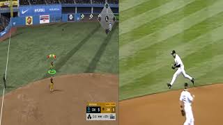 Mlb the show identical play to Derek Jeter jump throw