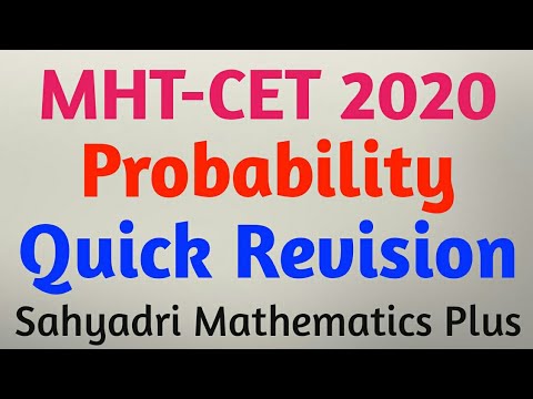 Probability | Quick Revision | MHT-CET | Part-2 - YouTube