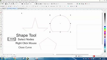 Corel Draw Tips & Tricks Shape Tool to Close Curve