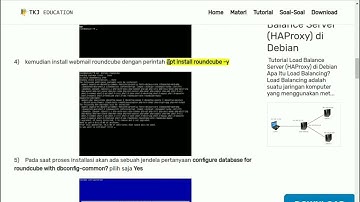 Konfigurasi Web Mail Server menggunakan Roundcube
