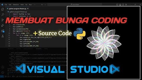 MEMBUAT BUNGA CODING PYTHON || VISUAL STUDIO