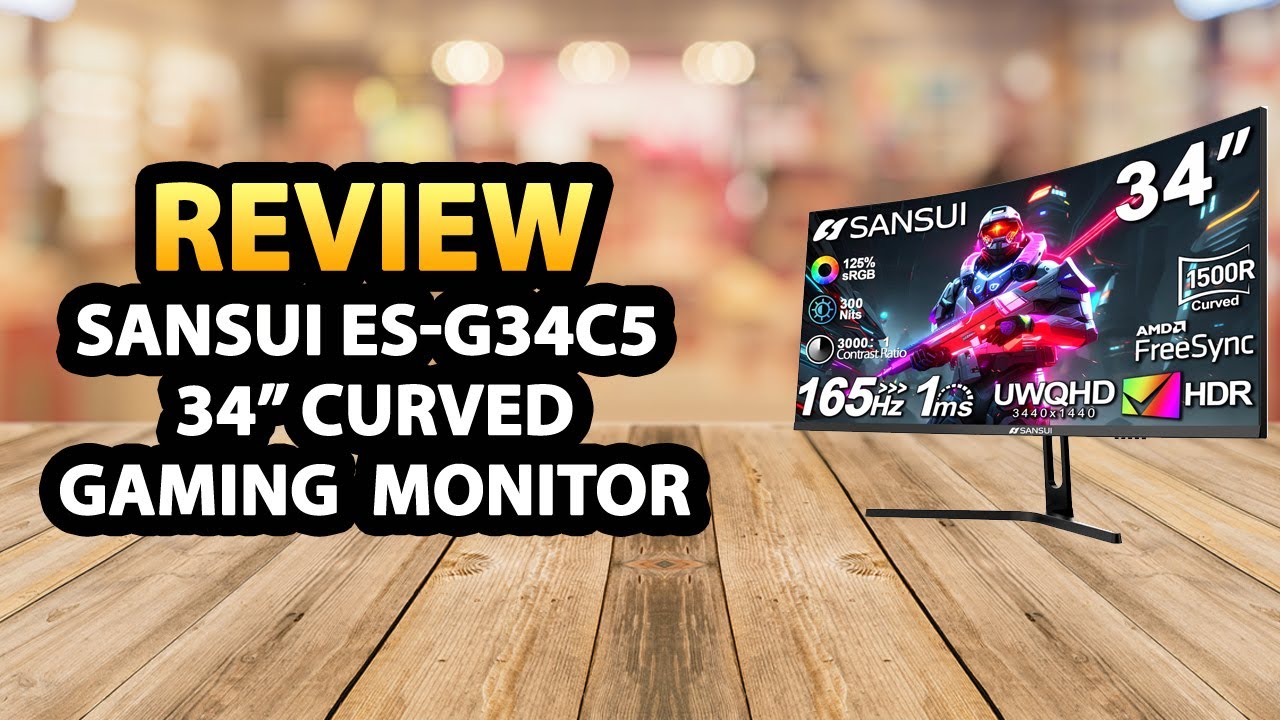 Sansui ES-G34C5 34 Inch Curved Gaming Monitor Review - YouTube