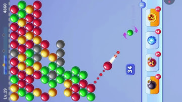 Bubble shooter Android gameplay l bubble shooter l bubble shooter game level 19 l Bubble Shooter