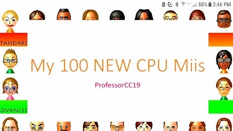 My Completed 100 CUSTOM CPU Miis for WSR/Wii Party