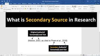 What is Secondary Sources in Research and its Importance in Academic Research
