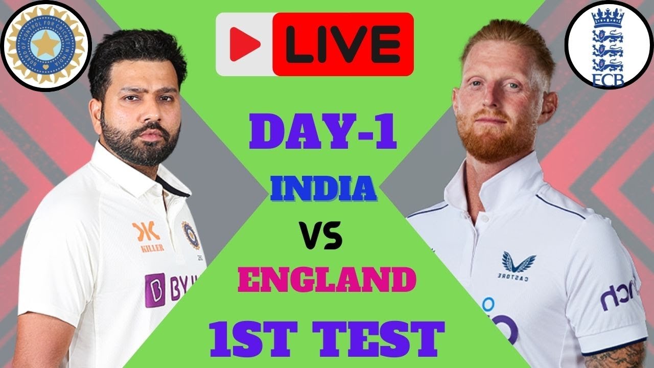 LIVE : INDIA VS ENGLAND 1ST TEST BENGALURU| IND VS ENG LIVE SCORE AND ...