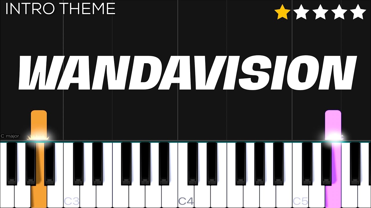 WandaVision - Episode 2 Intro Theme | EASY Piano Tutorial