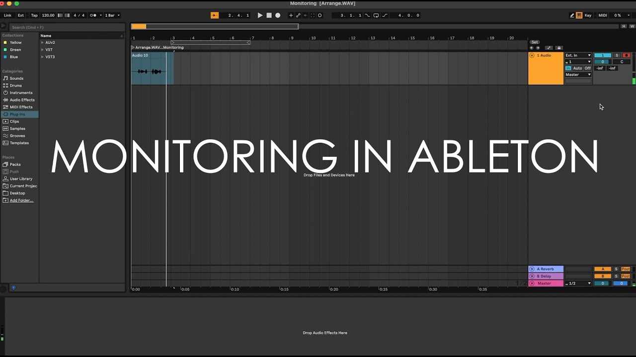 How To Monitor When Tracking In Ableton Live - YouTube