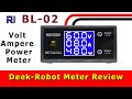 $5 Deek-Robot BL-02 100V DC 10A Volt Ampere Power meter review - Robojax