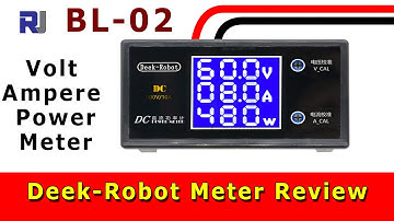 DC 0-100V 5A 10A 250W 999W LCD Digital Voltmeter Ammeter  Voltage Current Power  review - Robojax