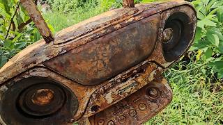 Restoring a Rusted Panasonic Cassette Radio CD Boombox Found Abandoned | Full Restoration