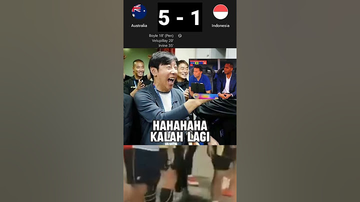 Australia 5 vs 1 Indonesia