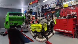 Silnik z Subaru w Maluchu?! 😎😎😎 Turbo Żaba Fiat 126 SWAP 2.2T #2