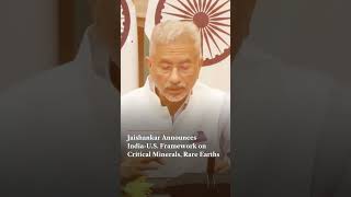 Jaishankar Announces India-U.S. Framework on Critical Minerals, Rare Earths | Firstpost News | N18G
