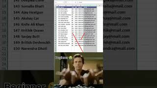 Excel Beginner VS Pro 😎