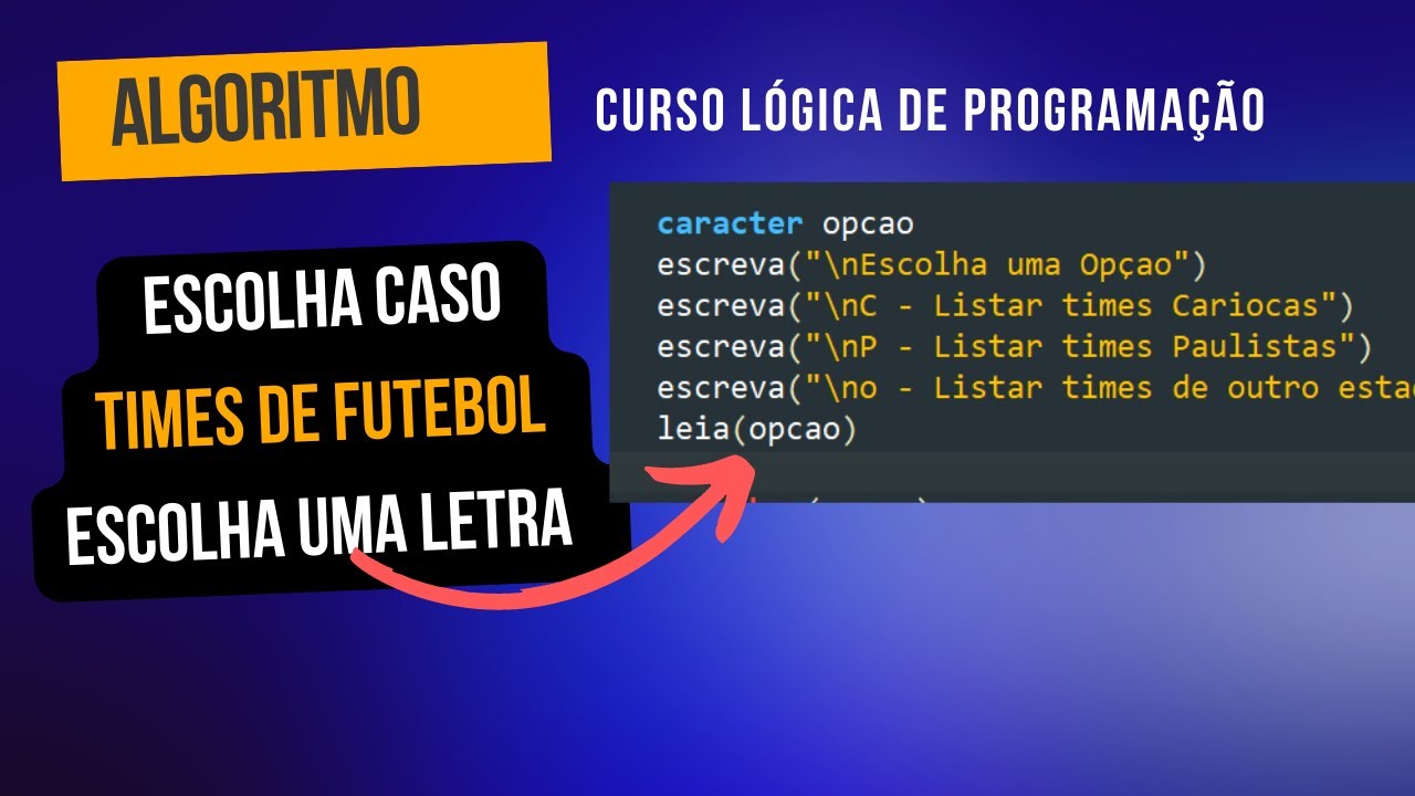 Código Futebol [Resolvido], Lógica de programação