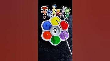Guess the Mixed Color of Inside Out 2 #insideout2 #insideout #colormixing #satisfying #asmr