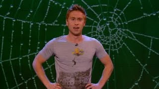 Golden cape made of spider silk - Russell Howard's Good News - Series 6 Episode 4 - BBC Three