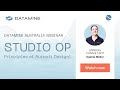 Datamine Australia Webinar | STUDIO OP - Principles of Autopit Design!