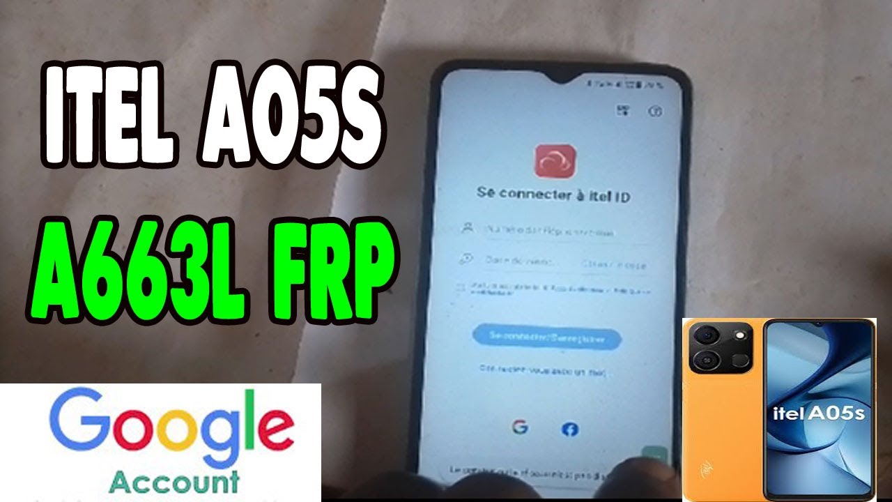 itel a05s a663l frp bypass :  comment  débloquer  le  compte  google  après  réinitialisation-tuto