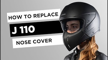 AIROH J110 URBAN JET HELMET NOSE COVER ASSEMBLY AND DISASSEMBLY VIDEO TUTORIAL