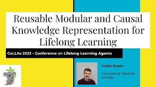 Modular & Causal Knowledge Representation for Lifelong Learning - Yoshua Bengio - CoLLAs 2022