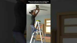 Infinite loop in programming 🧑‍💻😂 #shorts #funny #viral