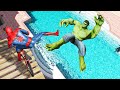 GTA 5 SPIDERMAN vs HULK Epic Ragdolls Ep.10 (Fails & Funny Moments)