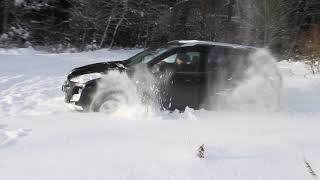 Peugeot 4007 offroad snow/Пежо 4007 покатушки по снегу