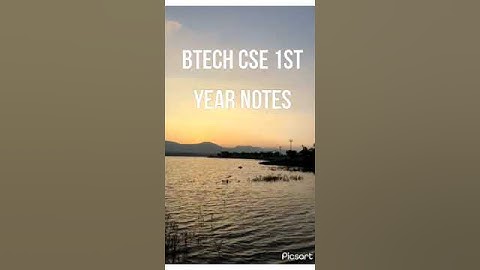 Btech CSE 1st year easy notes pdf
