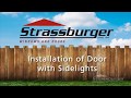 Door and sidelights installation procedure