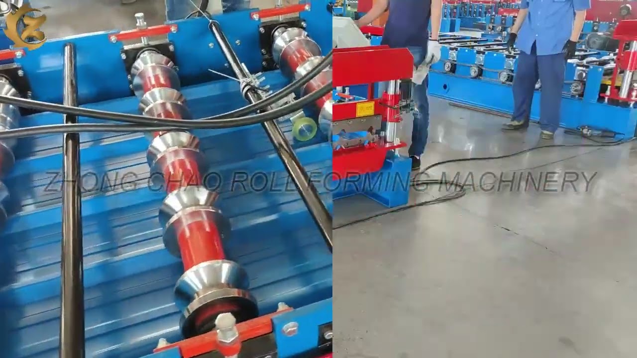 New metal material roofing panel sheet profiling roll forming machine