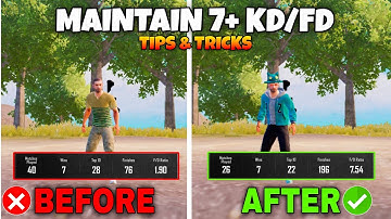 HOW TO INCREASE KD/FD IN BGMI 2.7 UPDATE TIPS AND TRICKS🔥