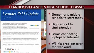 Leander ISD postpones virtual classes until Monday