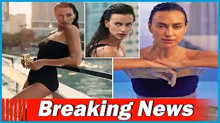 Irina Shayk stuns in a sexy black one piece while cruising around on a speed boat in new Michael Kor
