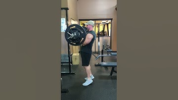 Barbell curl 185 lbs (terrible form)