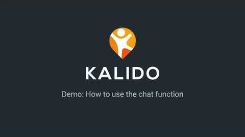 Demo: How to use the chat function on Kalido