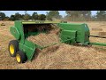 John Deere 338 square baler + 2850 baling hay - Chile 2020