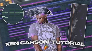 How to Make CRAZY Beats for KEN CARSON | FL Studio Tutorial (Hunnid Round Drums)
