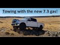 Towing with the F250 Tremor 7.3! MPG and RPM