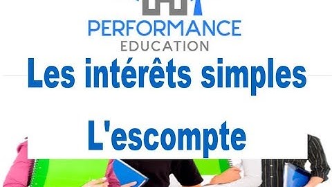 Les intérêts simples : L