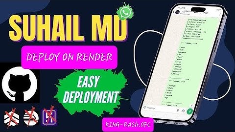 Free Deploy Suhail-Md WhatsApp bot on render 24/7 working 100%(how to make a WhatsApp bot for free)