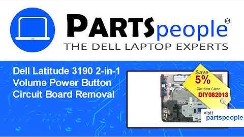 Dell Latitude 3190 2-in-1 (P26T003) Volume/Power Button Board Replacement Video Tutorial