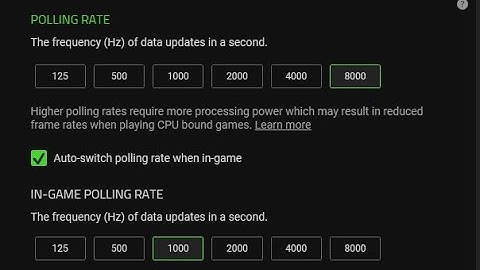How to get different Polling for Viper V3 Pro. (8K)