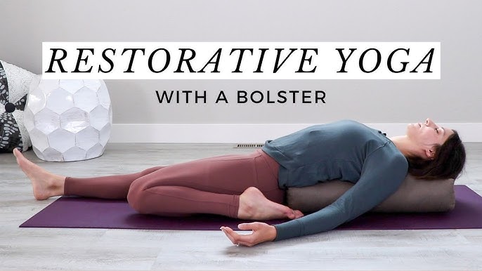 Yoga Bolster Uses 30+ Poses to Adapt Your Home Practice - How to Use a Yoga  Bolster Cushion 