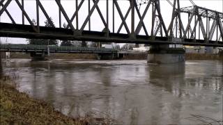 Nooksack River on 01-05-2015. Just crested at about 17 feet.