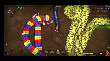 Slither.io Troll Tiny Snake vs Giant Noob Snakes - Epic Slitherio Gameplay