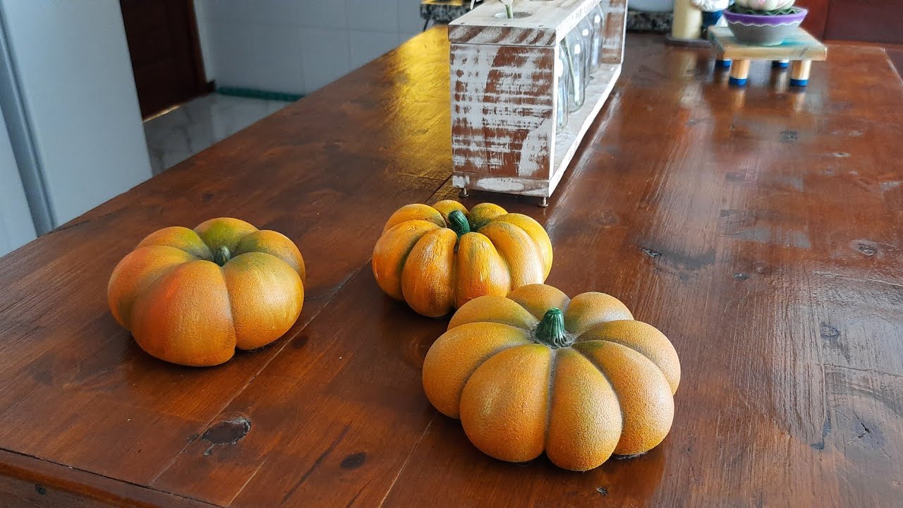 Abóbora Feita com Cimento